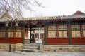 Asia China, Beijing, White Cloud Temple Ã¯Â¼ÅLandscape architectureÃ¯Â¼ÅPavilion, Gallery Royalty Free Stock Photo